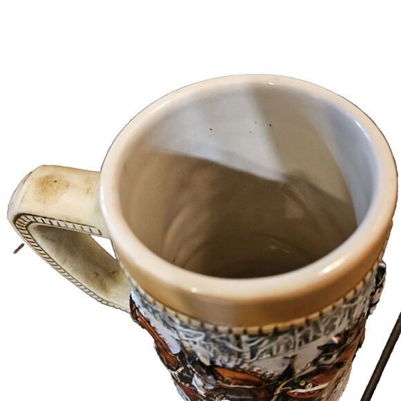 VINTAGE! 1988 Anheuser Busch Budweiser Holiday Beer Stein Clydesdales - Picture 5 of 6